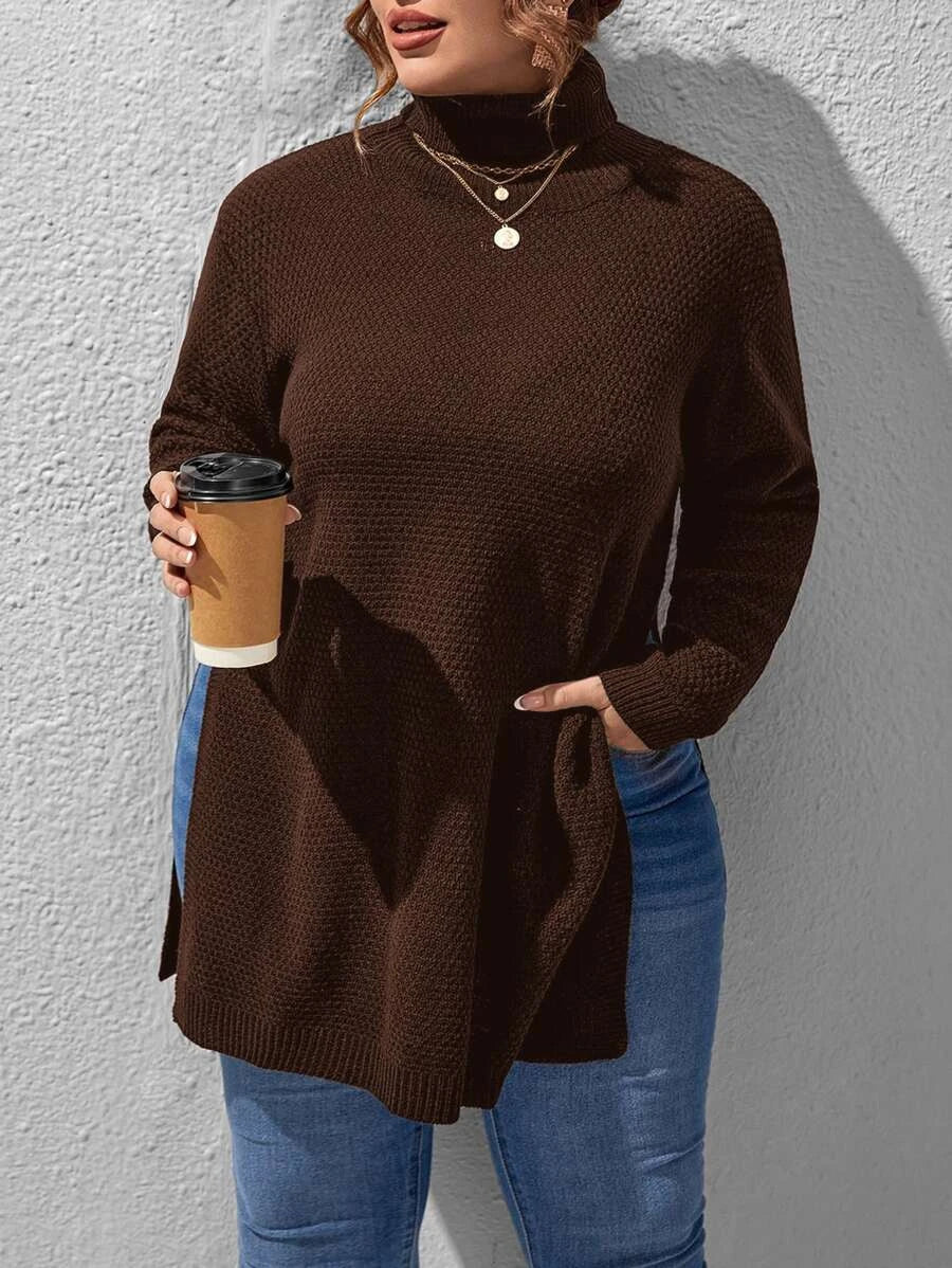 Pullovers Split Hem Sweater