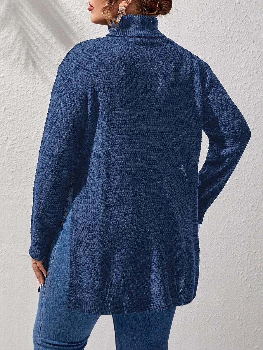 Pullovers Split Hem Sweater