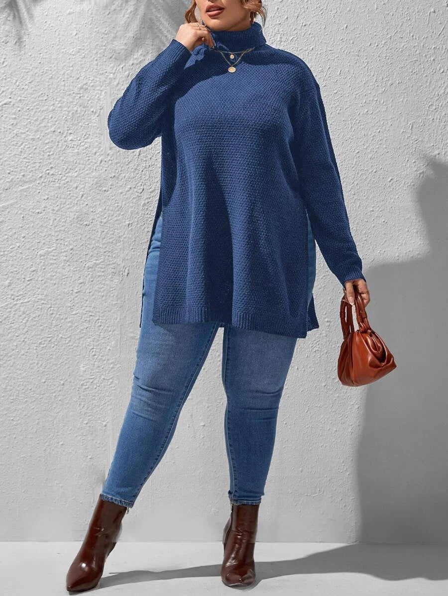 Pullovers Split Hem Sweater