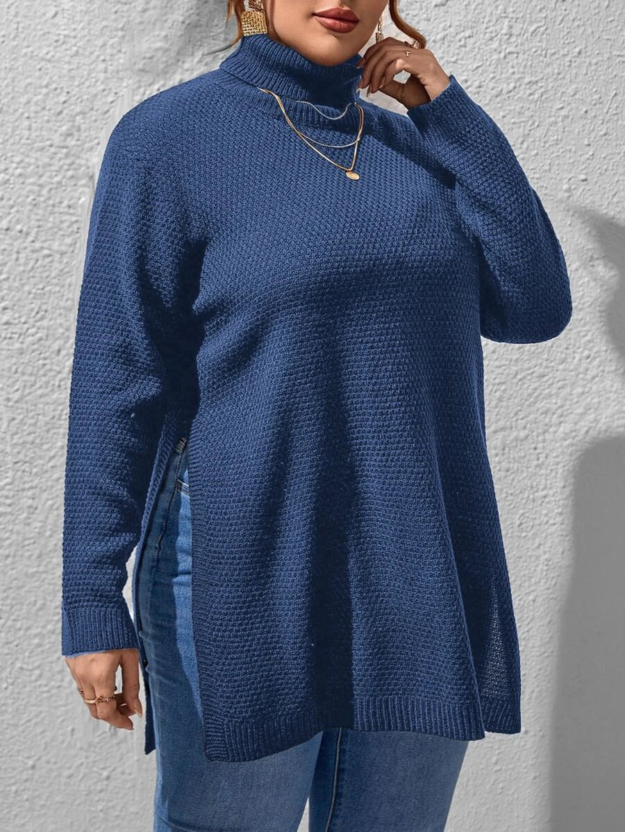 Pullovers Split Hem Sweater