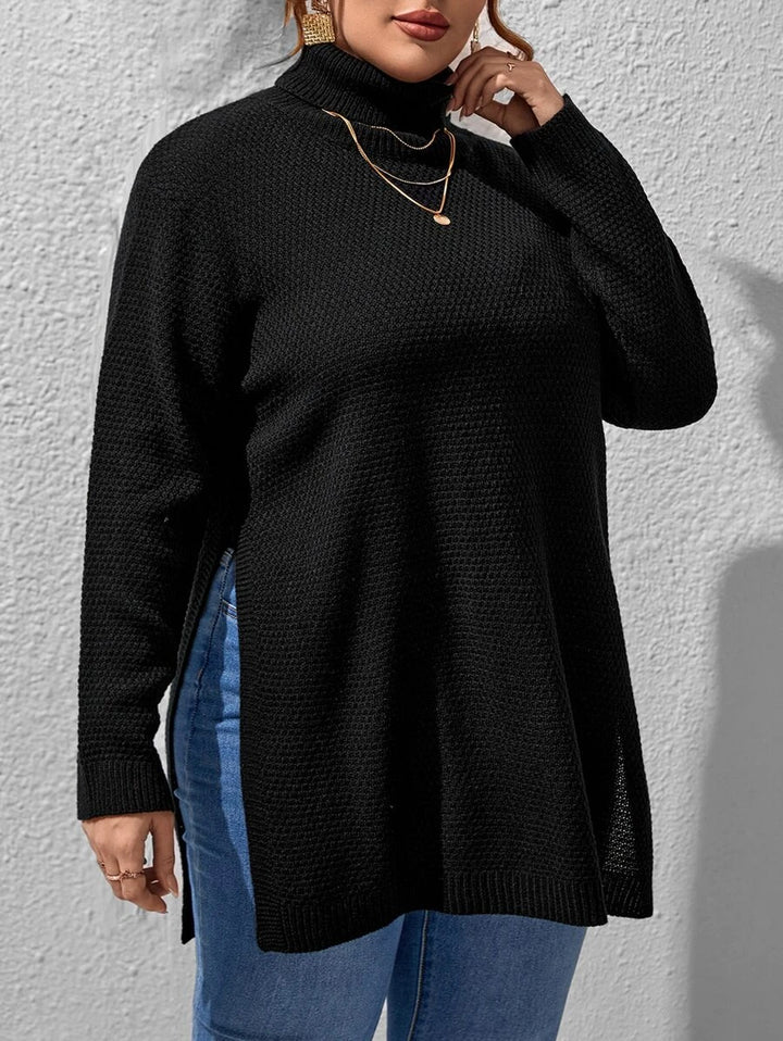 Pullovers Split Hem Sweater