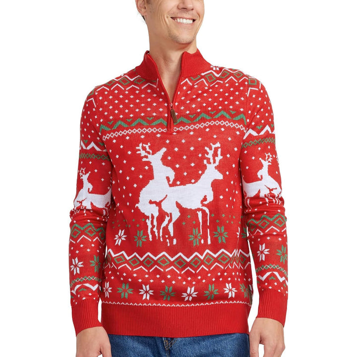 Whimsical and Playful Christmas Holiday Pullover Sweater