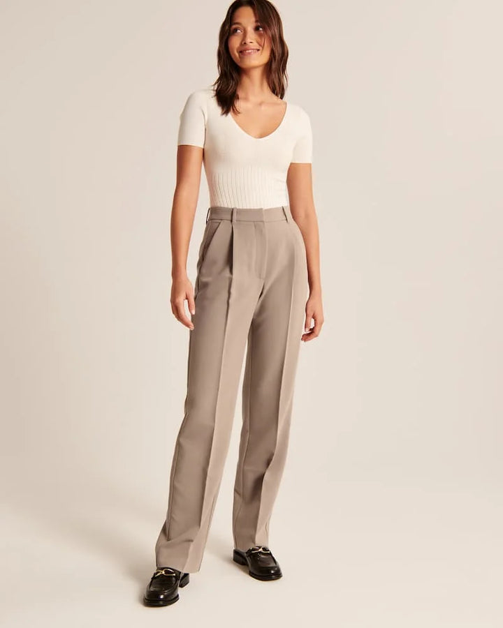 Tailored Relaxed Straight Pant