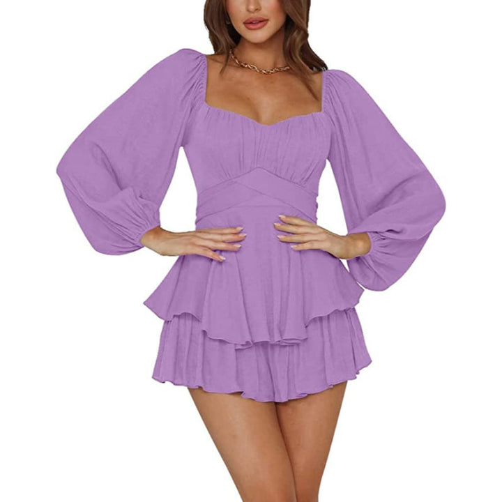 Summer Ruffle Sleeves Mini Dress