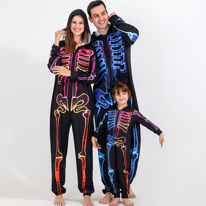 The Skeleton Family Jumpsuit Set