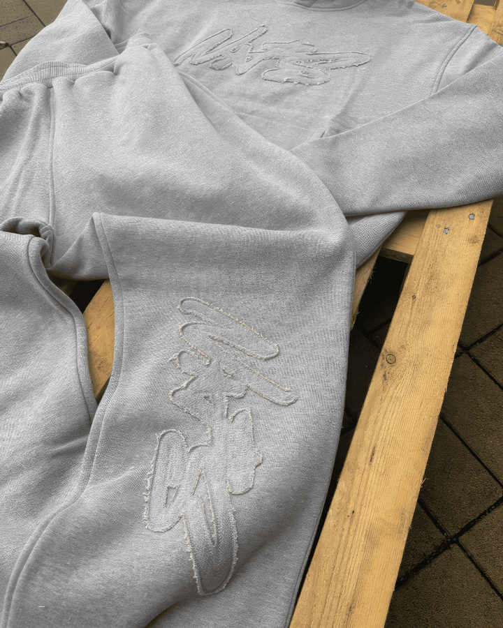 Embroidered Hoodie And Jogger Set