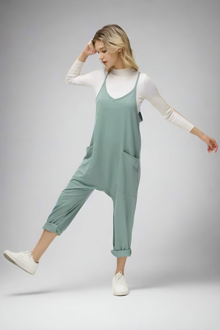 Cozy And Comfy Fit Jumpsuit With Pockets