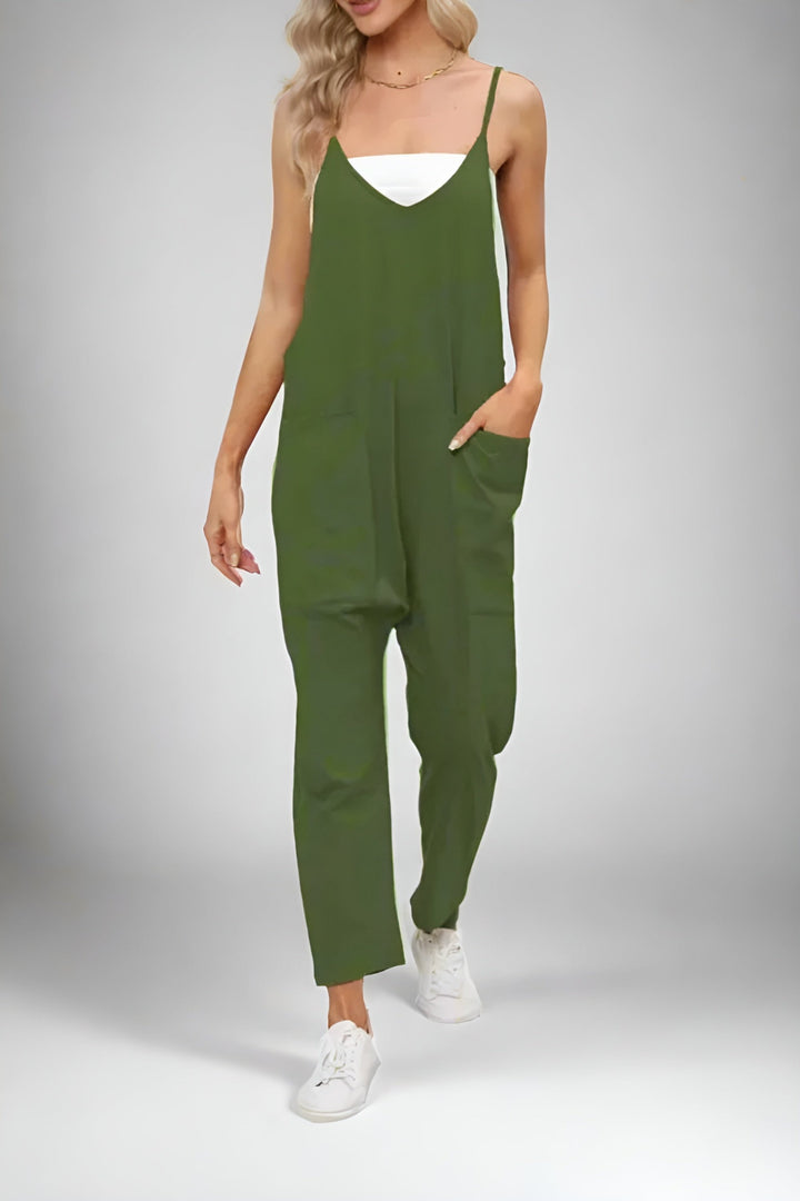 Cozy And Comfy Fit Jumpsuit With Pockets