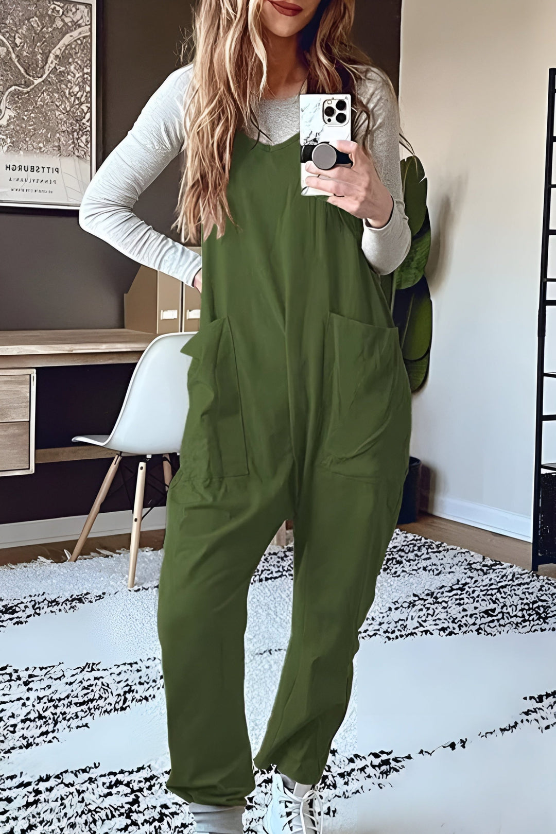 Cozy And Comfy Fit Jumpsuit With Pockets