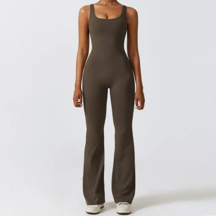 Sleek Design One Piece Jumpsuit With Wide Straps