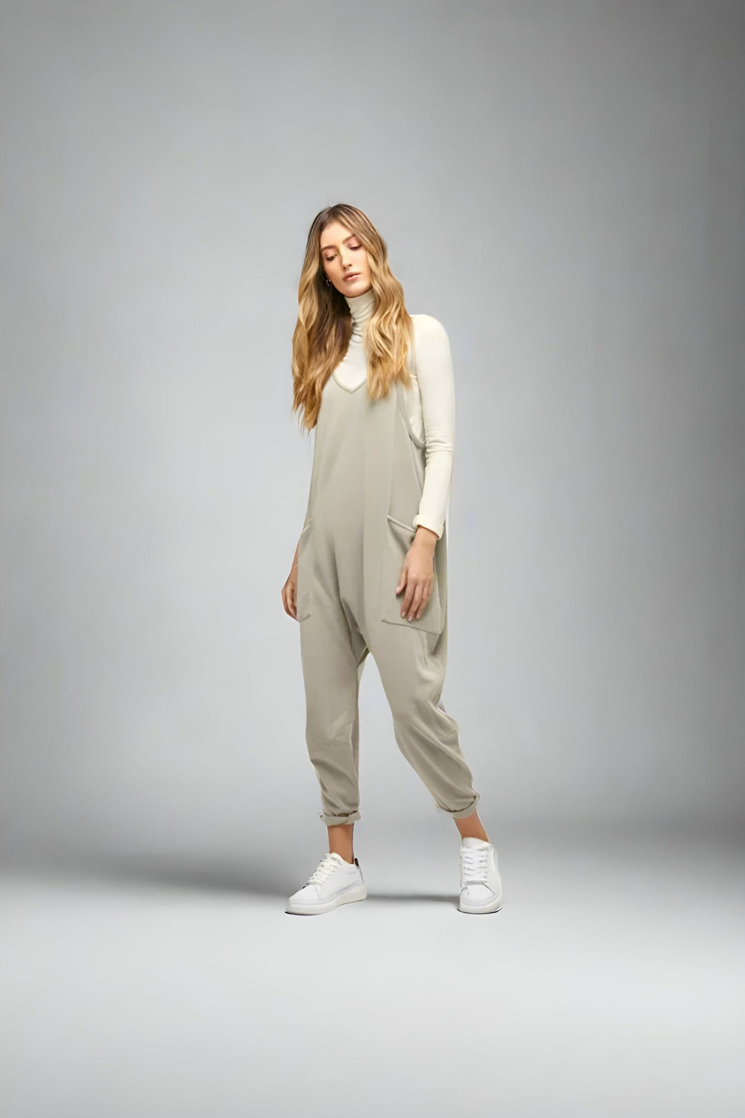 Cozy And Comfy Fit Jumpsuit With Pockets