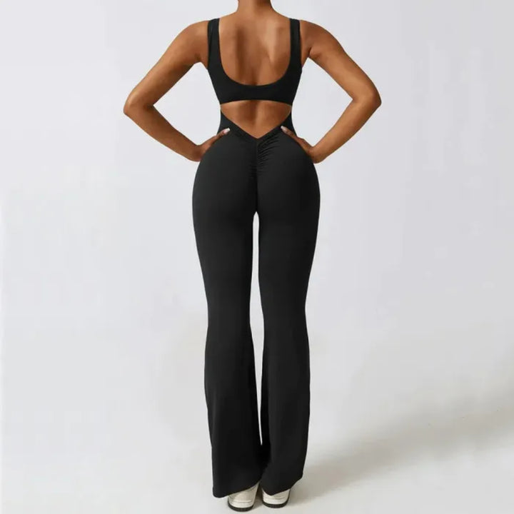 Sleek Design One Piece Jumpsuit With Wide Straps