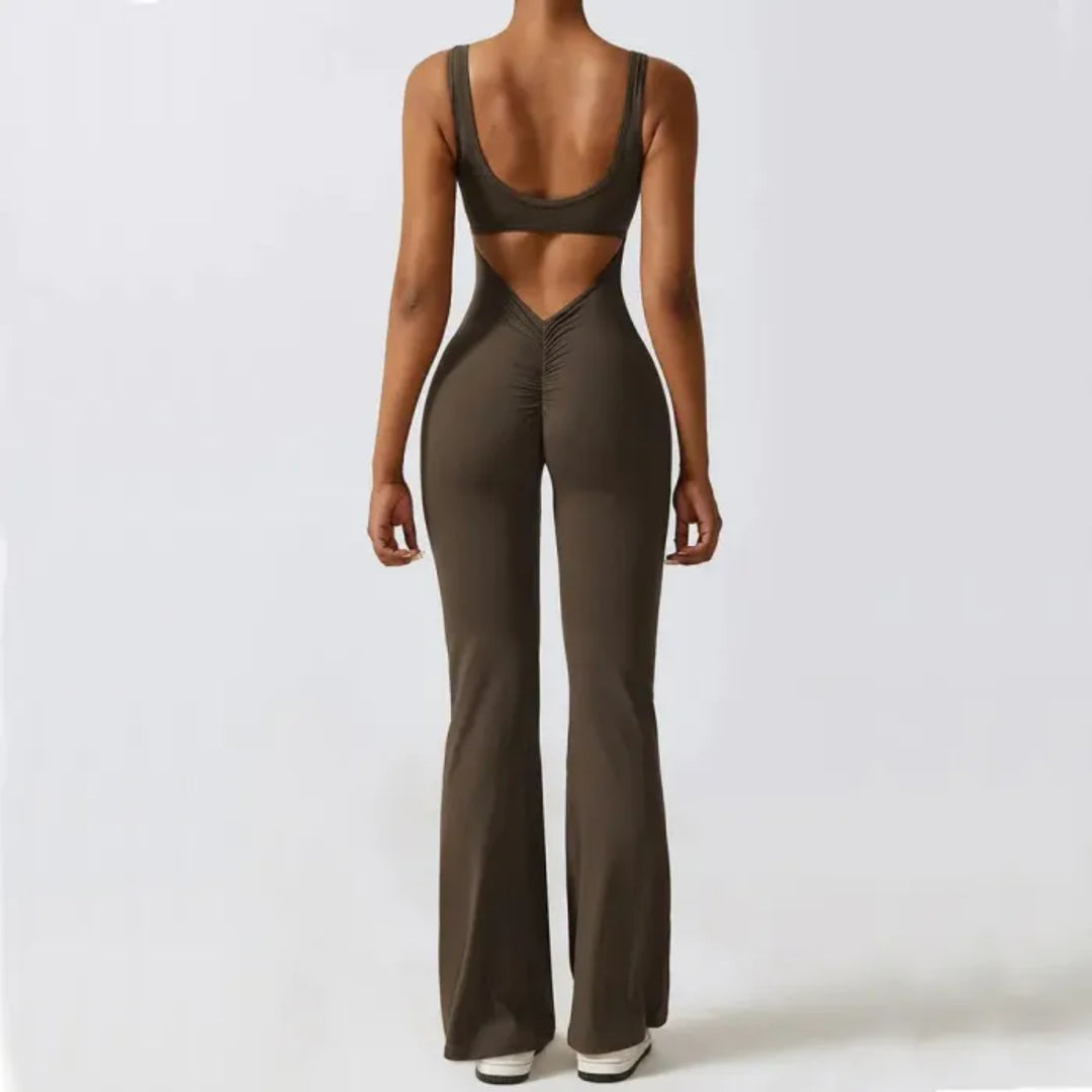 Sleek Design One Piece Jumpsuit With Wide Straps