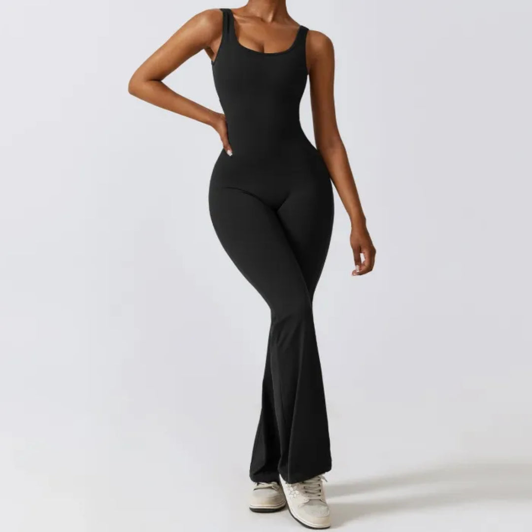 Sleek Design One Piece Jumpsuit With Wide Straps