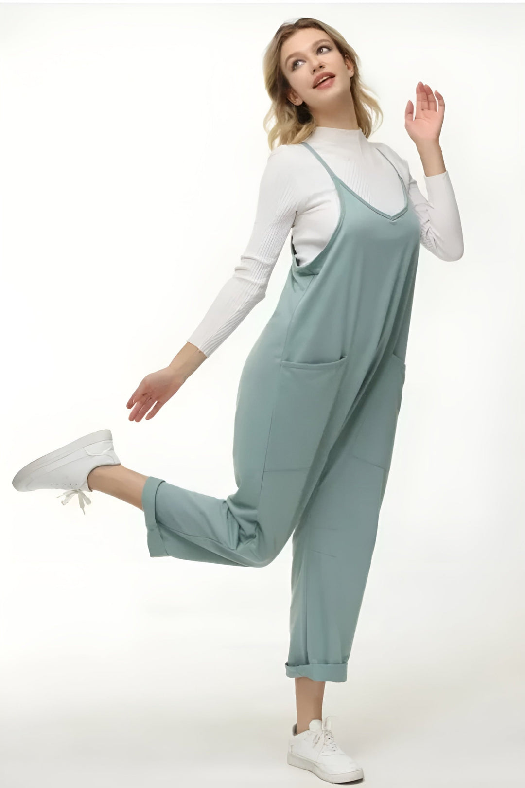 Cozy And Comfy Fit Jumpsuit With Pockets