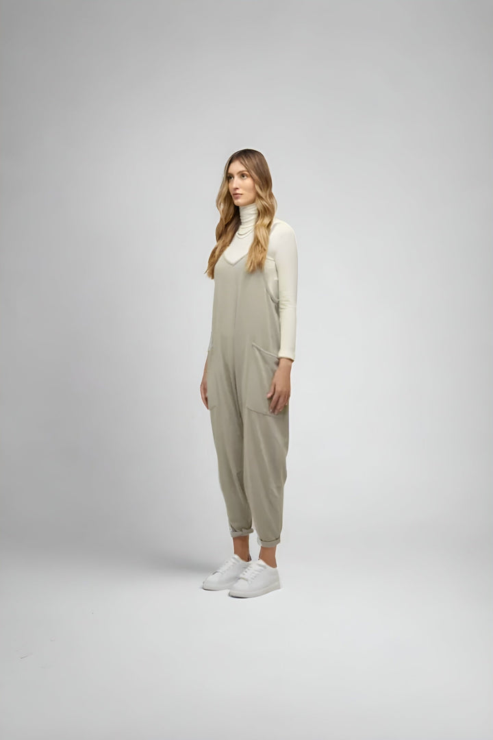 Cozy And Comfy Fit Jumpsuit With Pockets