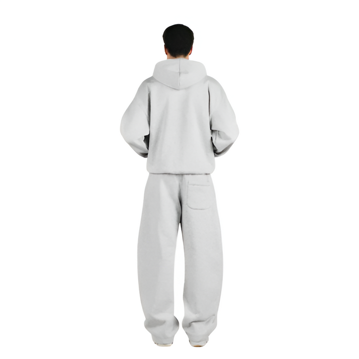 Zipper Hoodie And Sweatpants Set