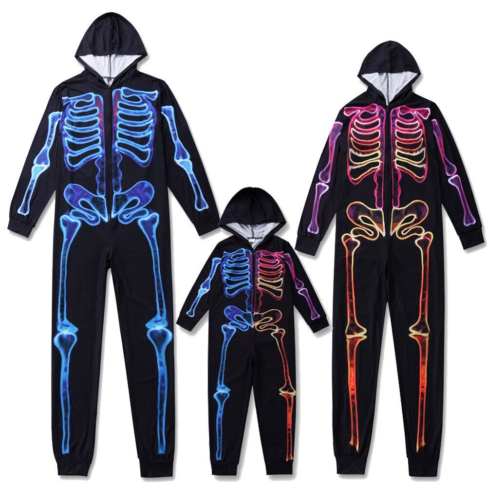 The Skeleton Family Jumpsuit Set