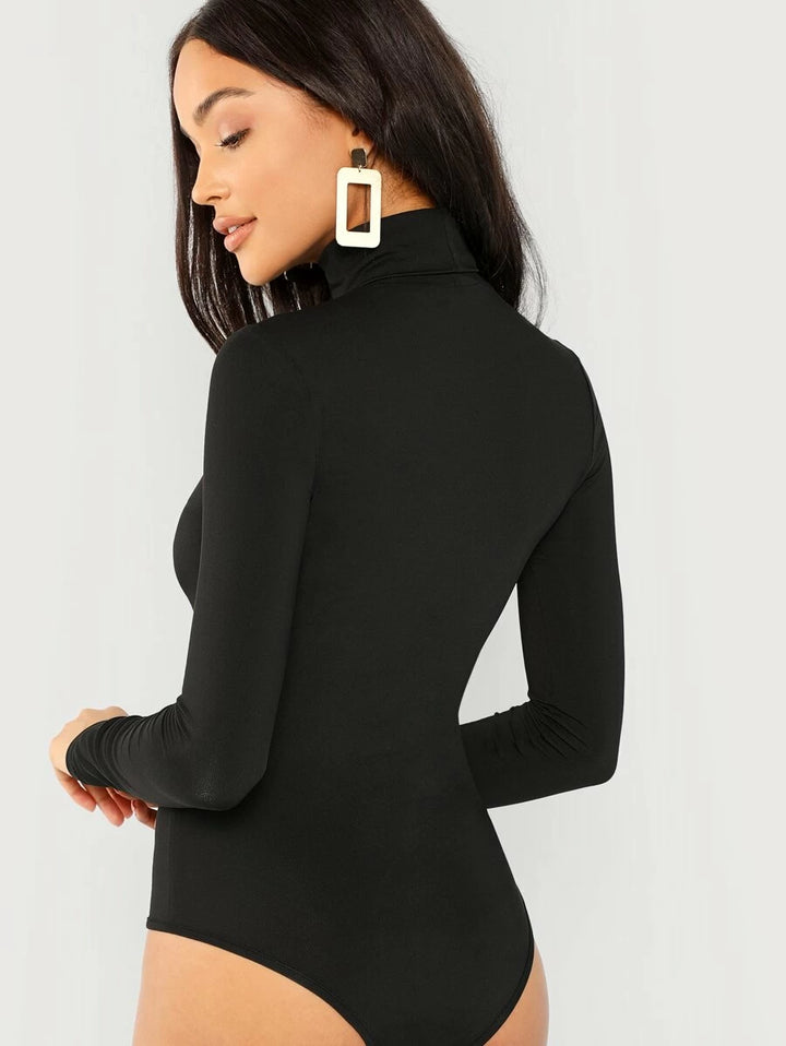 Mock Neck Long Sleeve Bodysuit