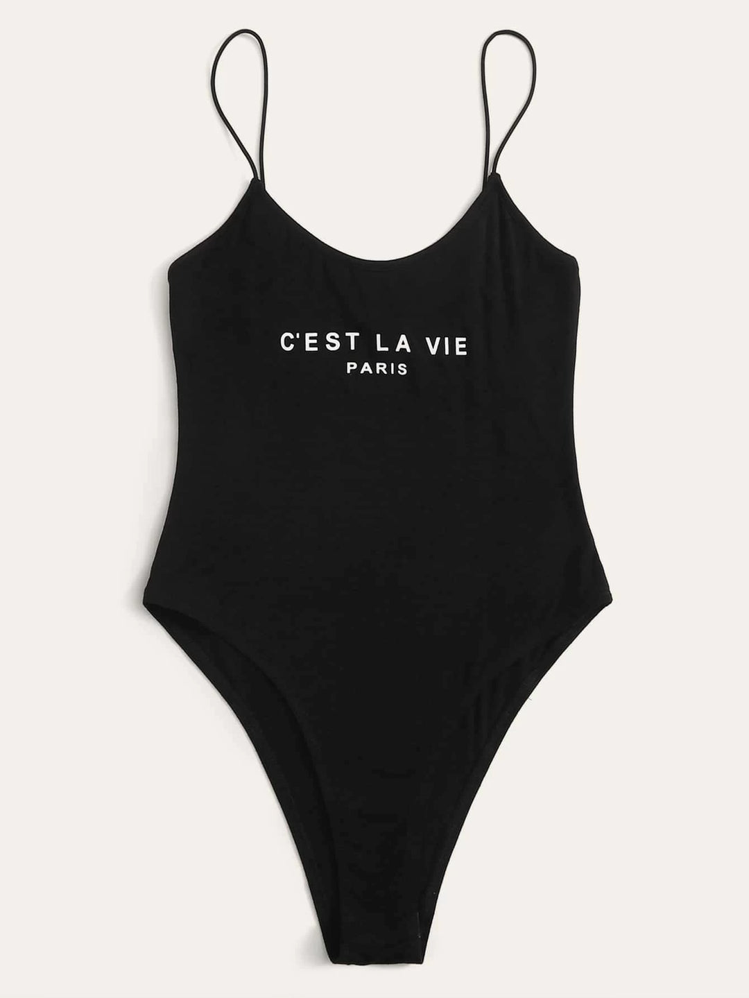 Paris Graphic Cami Bodysuit