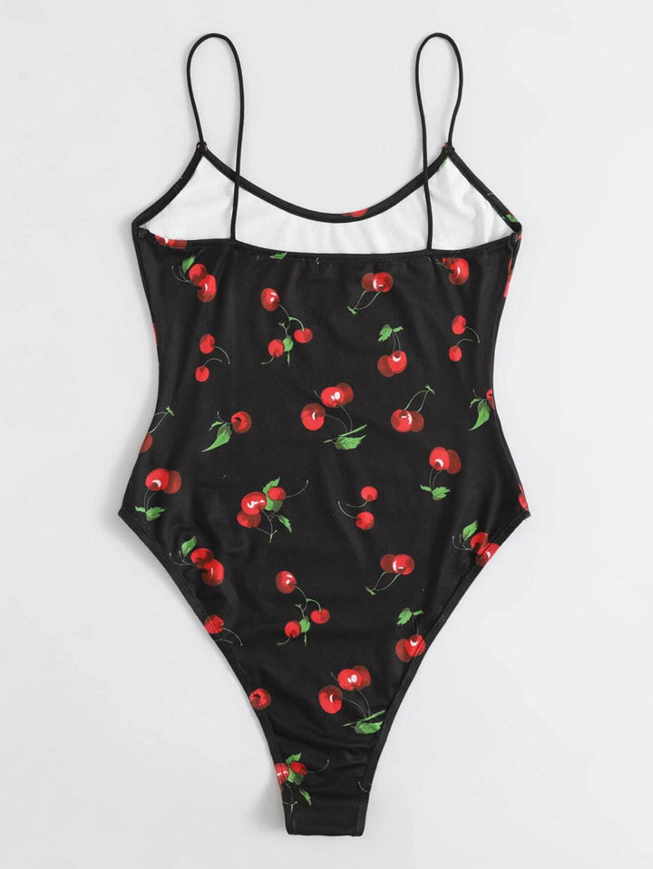 Cherry Print Cami Bodysuit