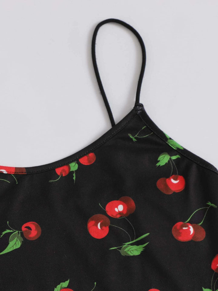 Cherry Print Cami Bodysuit