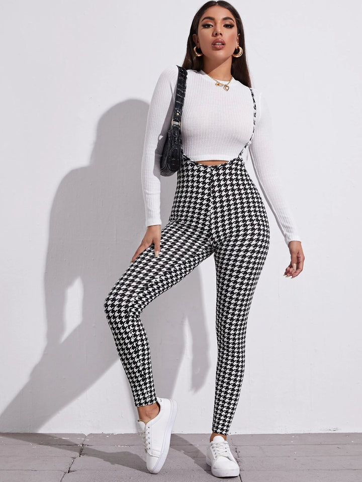 Printed Suspender Jumpsuit