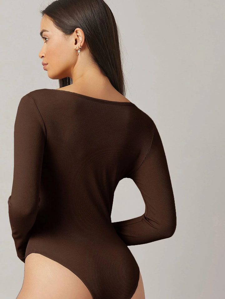 Form Fitted Solid Colored Bodysuit