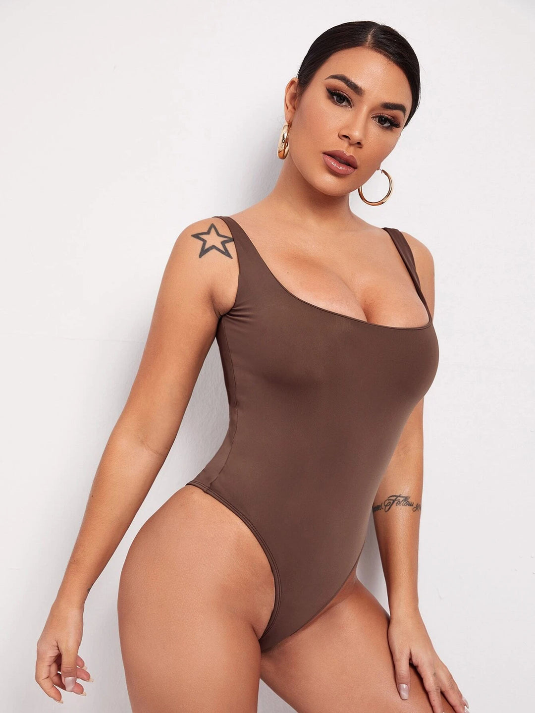 Form Fitted Solid Bodysuit