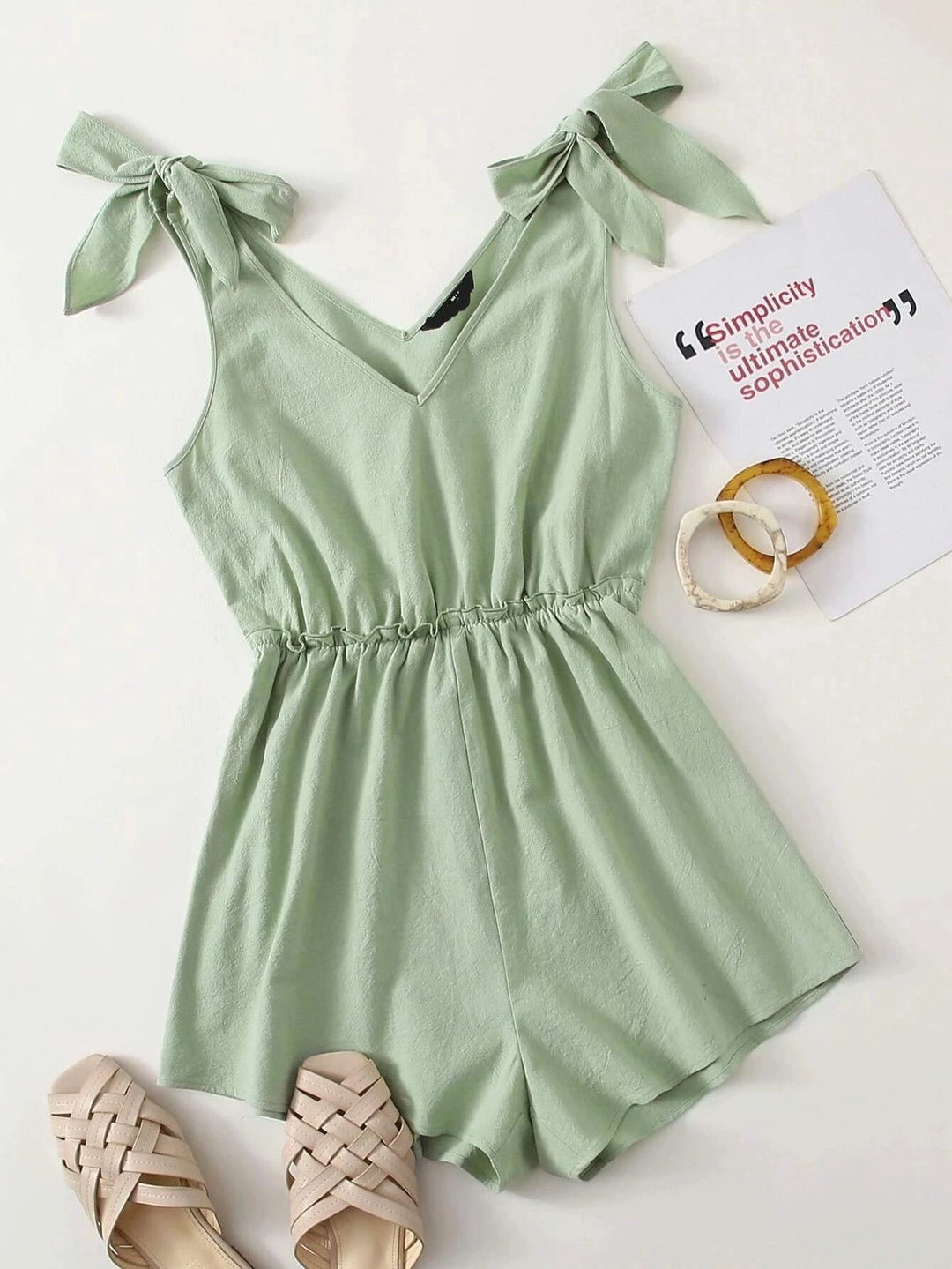 Regular Fit Sleeveless Romper