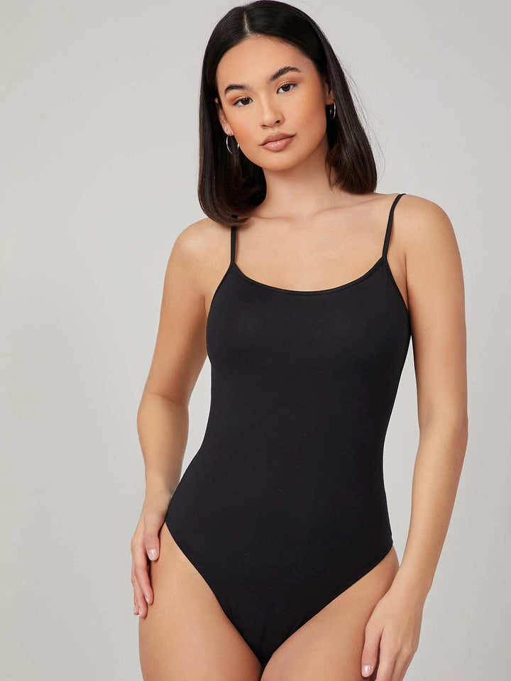 Solid Form Fitted Slip Bodysuit