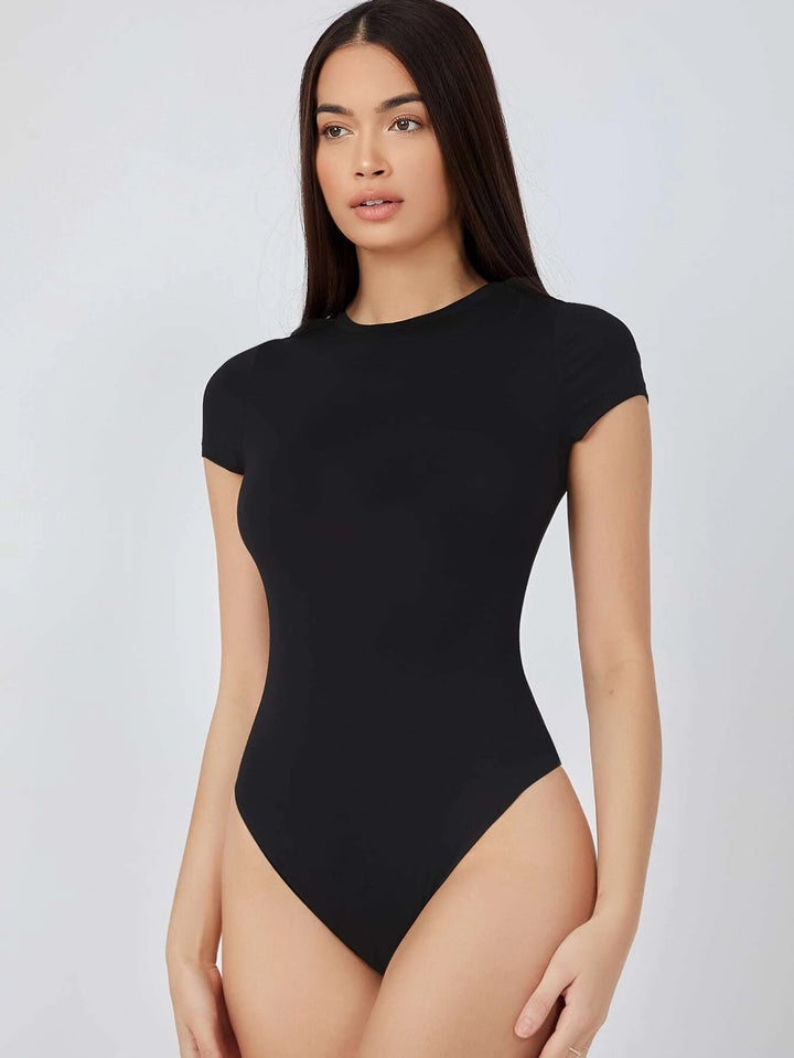 Round Neck Slim Tee Bodysuit