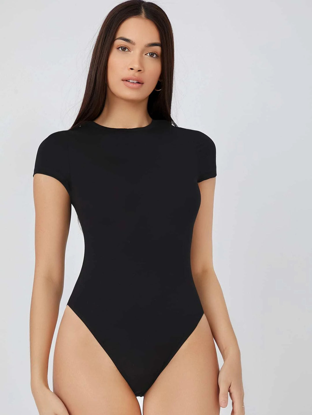 Round Neck Slim Tee Bodysuit