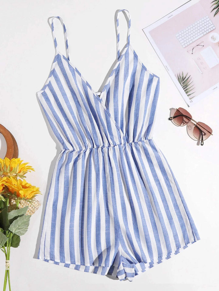 Striped Cami Romper