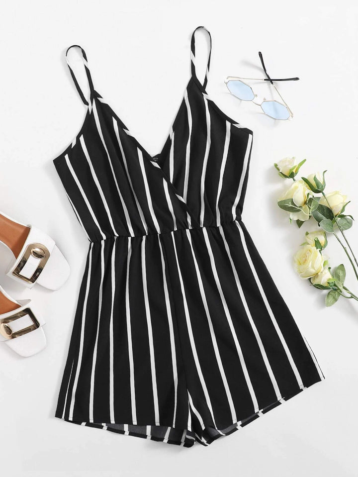 Striped Cami Romper