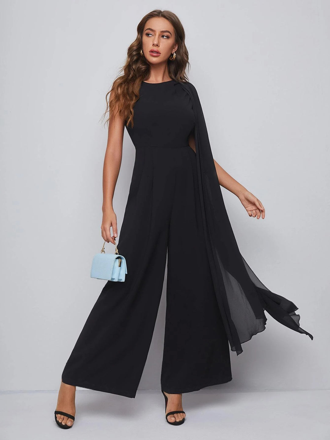 Long Sleeve Wide Leg Jumpsuit