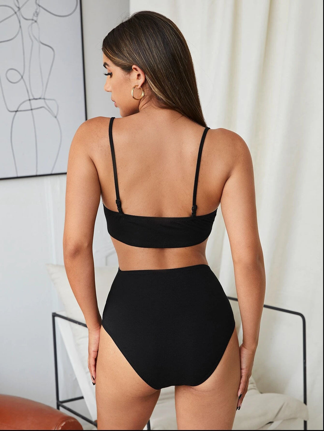 Slim Fit Front Cutout Cami Bodysuit