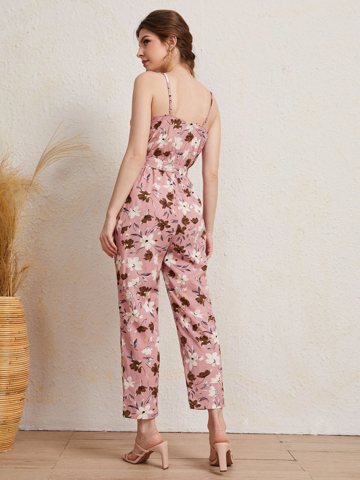 Floral Print Cami Jumpsuit