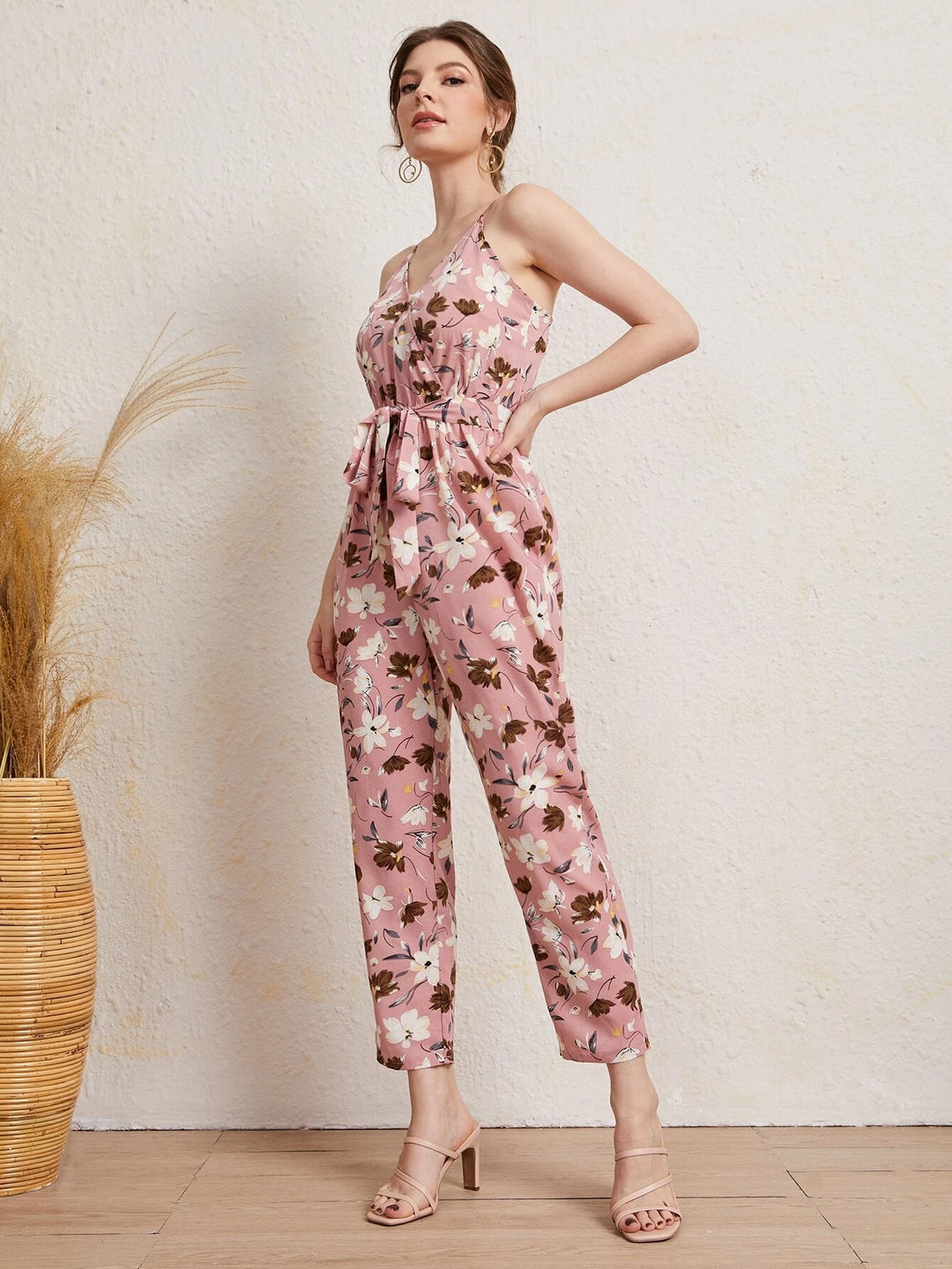 Floral Print Cami Jumpsuit