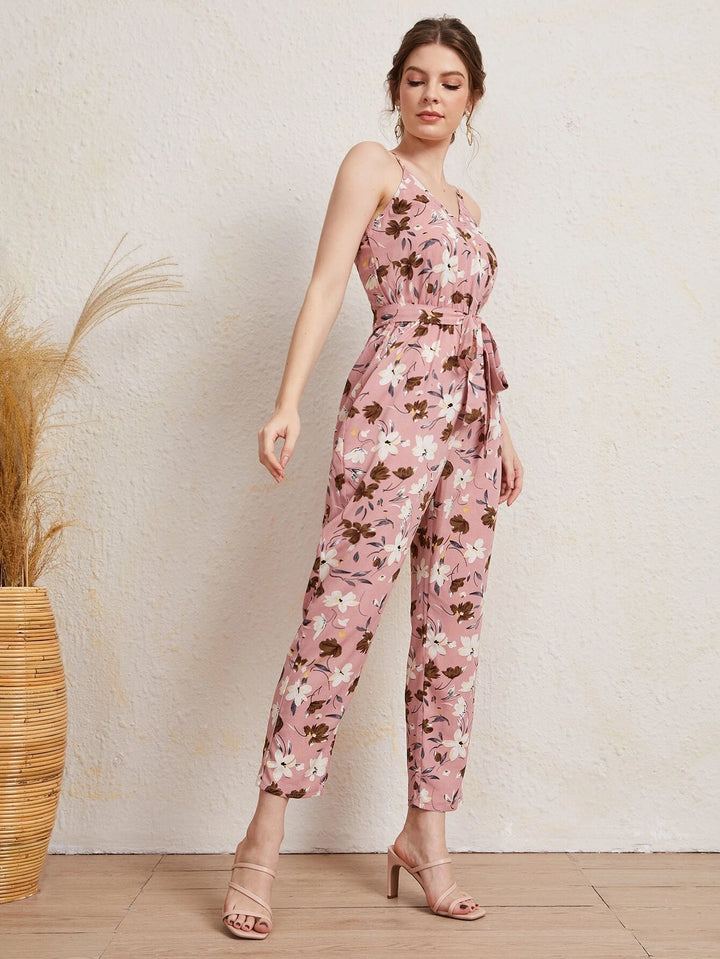 Floral Print Cami Jumpsuit