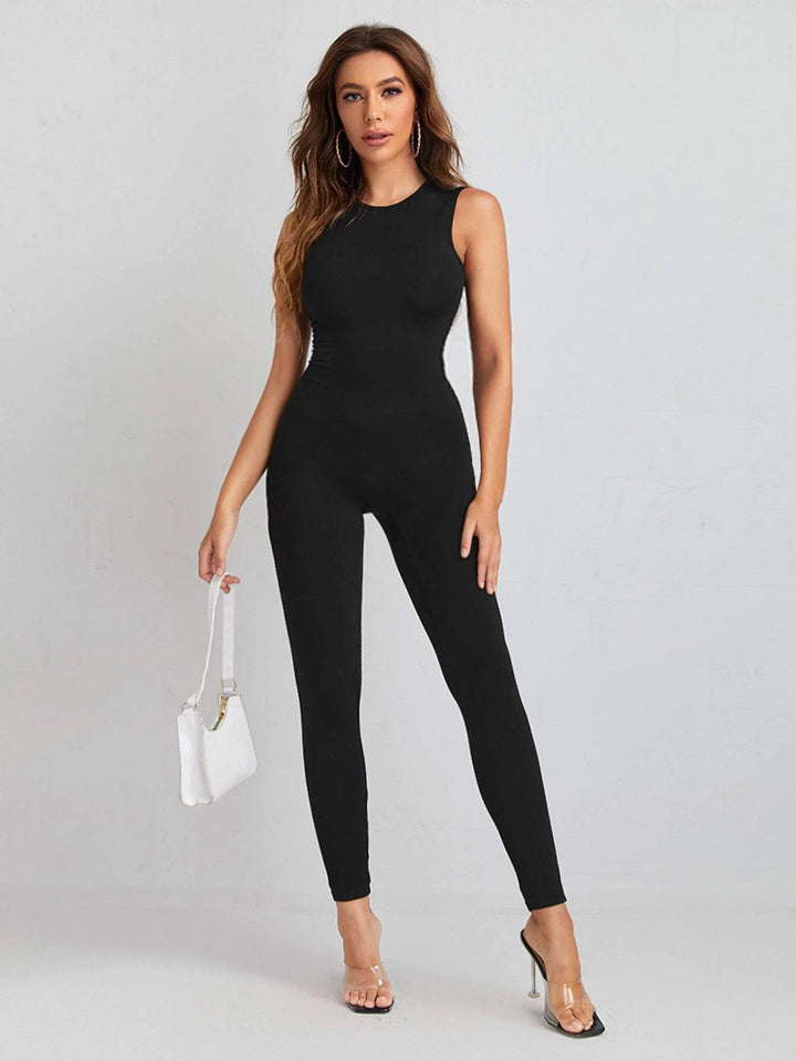 Sleeveless Unitard Romper