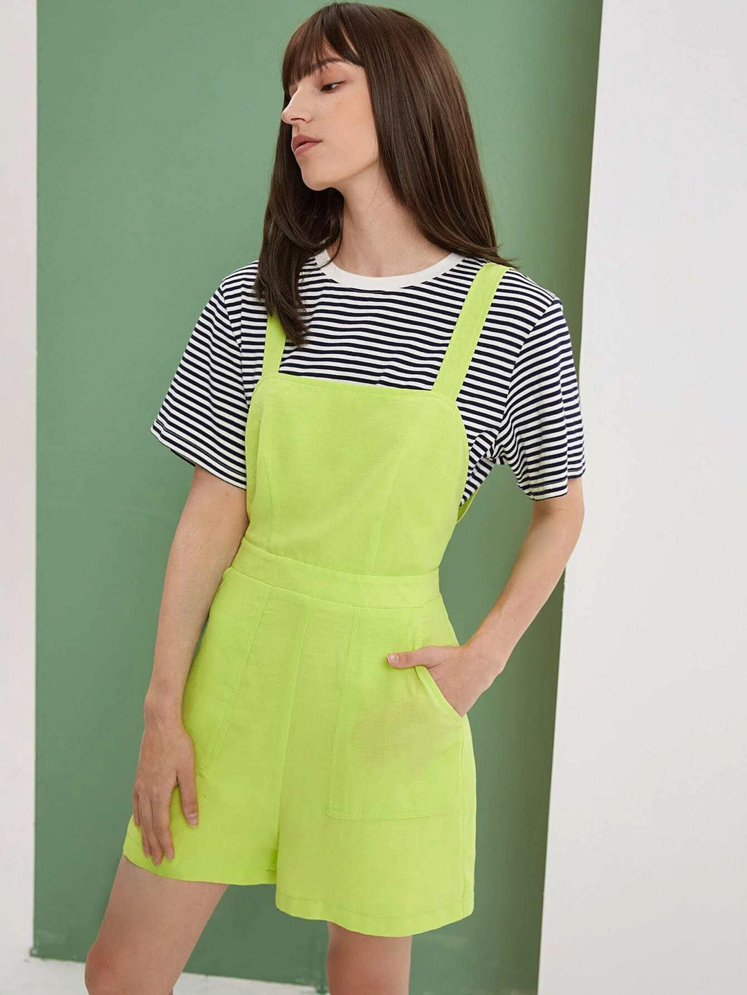 Pocket Zip Back Overalls