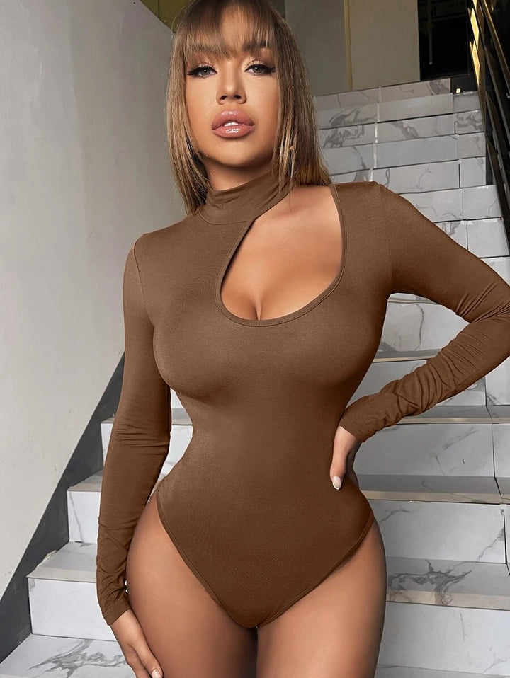 Mock Neck Slim Fit Bodysuit