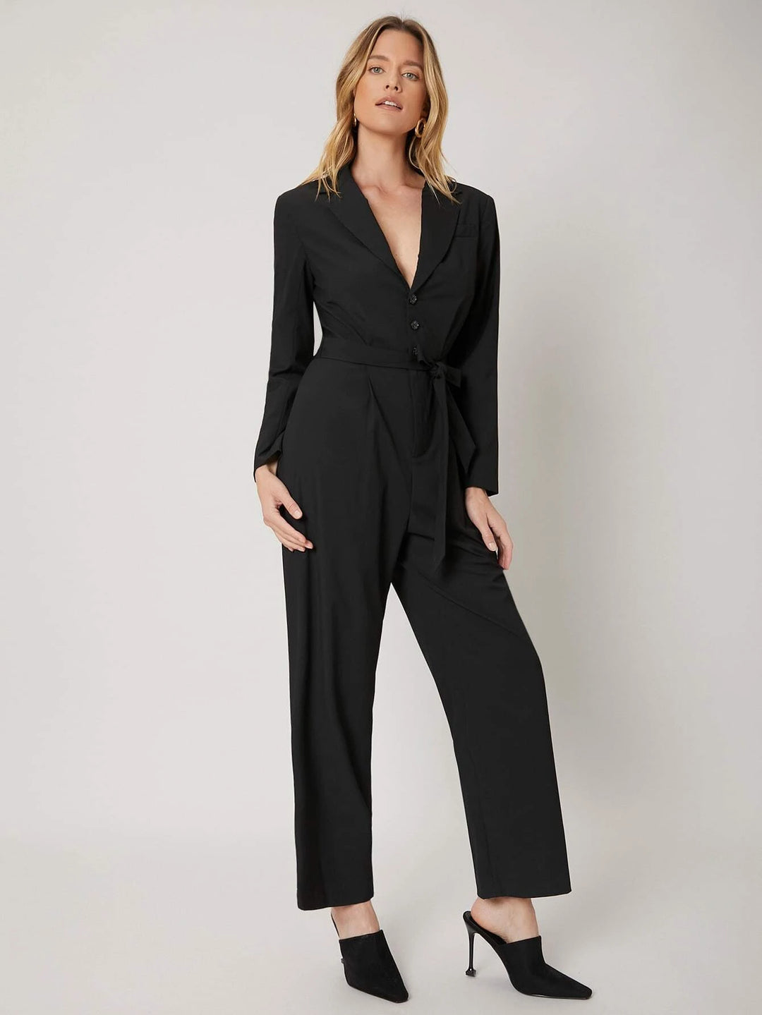 Belted Shirt Jumpsuit