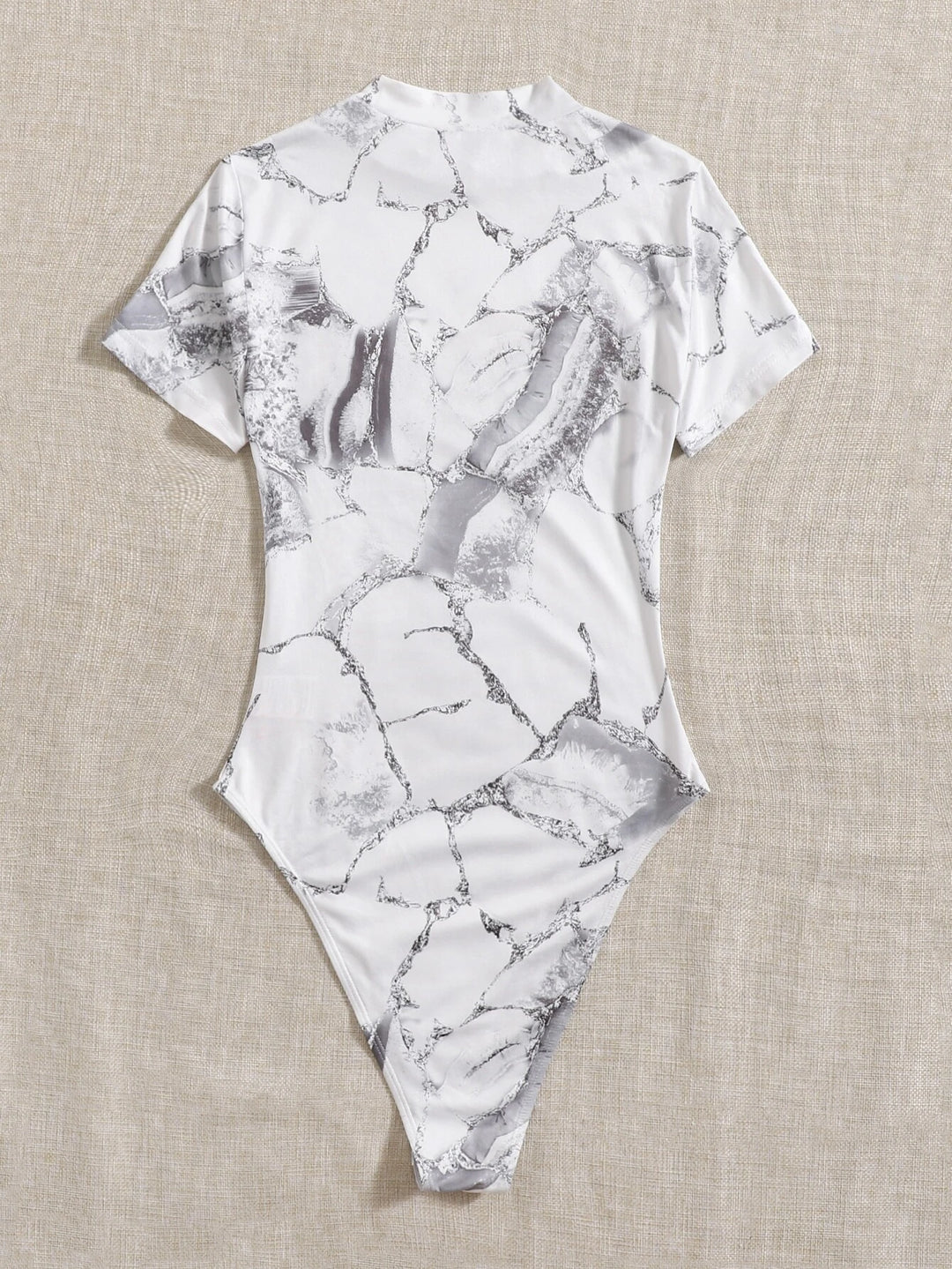 Marble Print Bodysuit