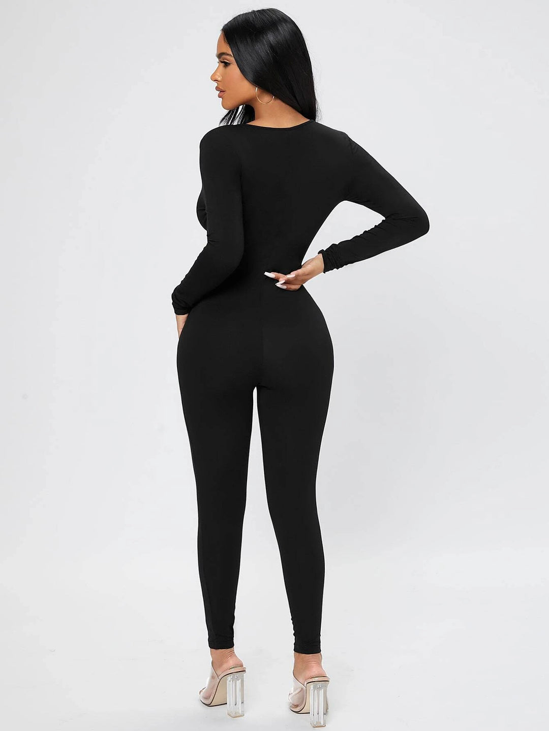 Bodyfit Solid Colored Jumpsuit