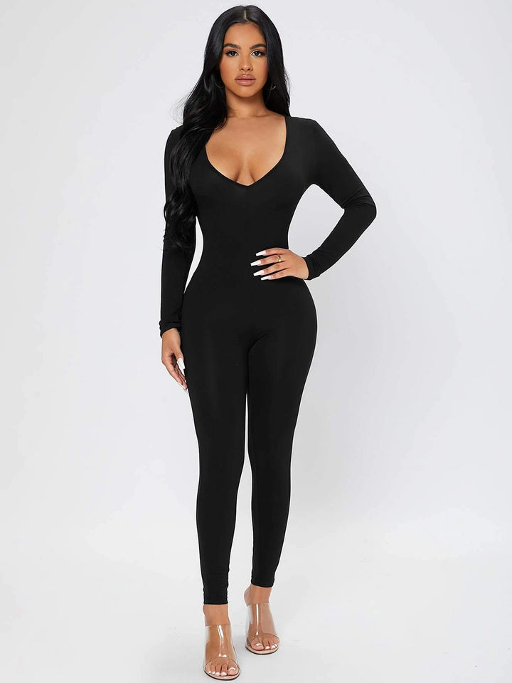 Bodyfit Solid Colored Jumpsuit