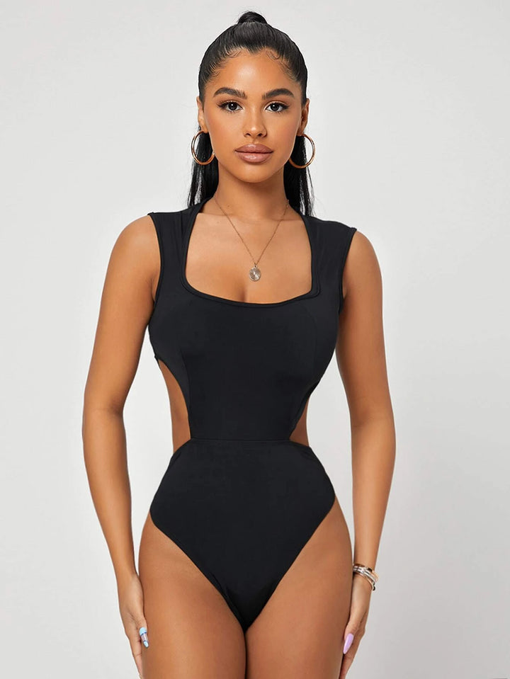 Cut Out Slim Fit Bodysuit