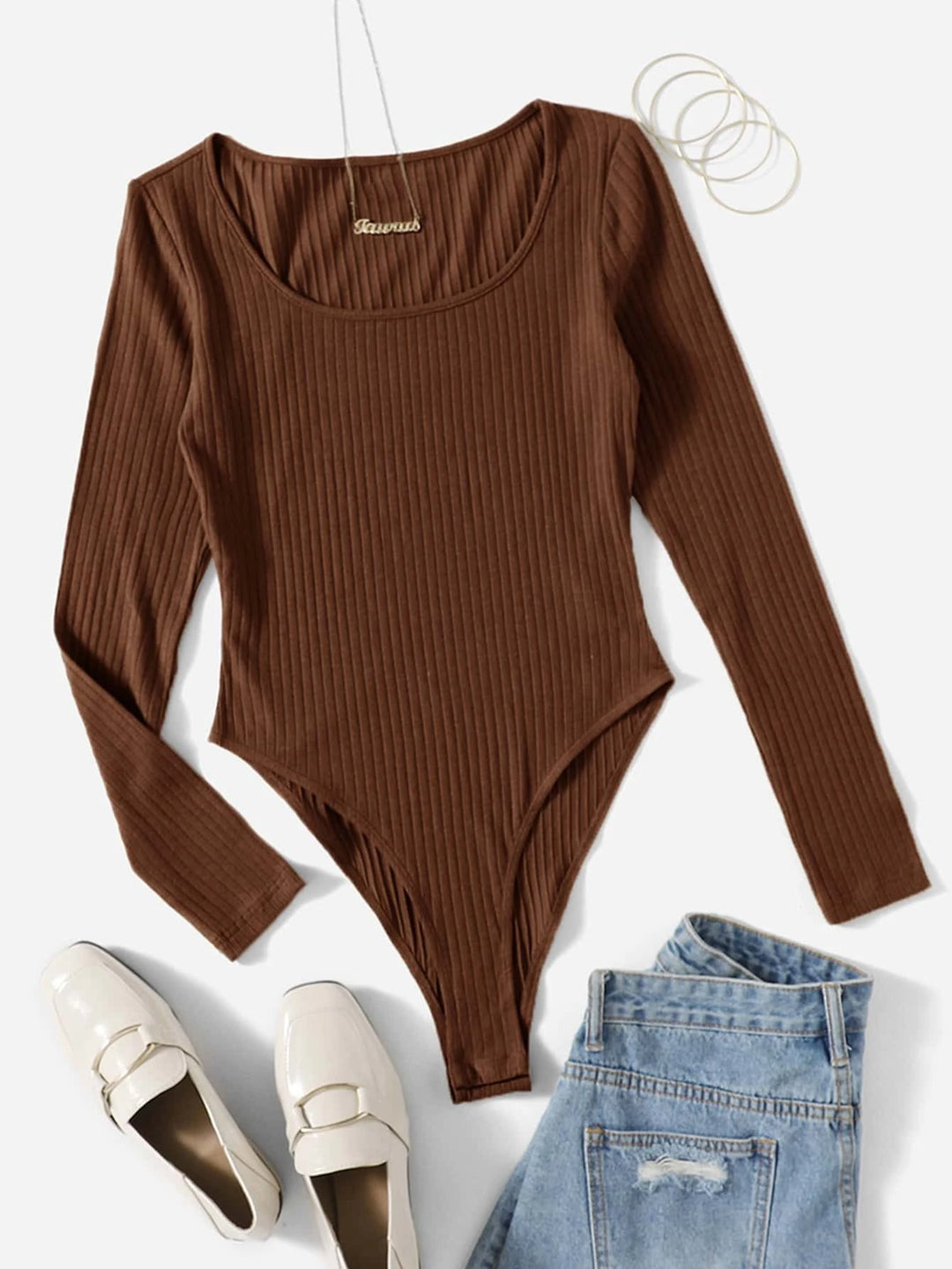 Ribbed Knit Bodysuit