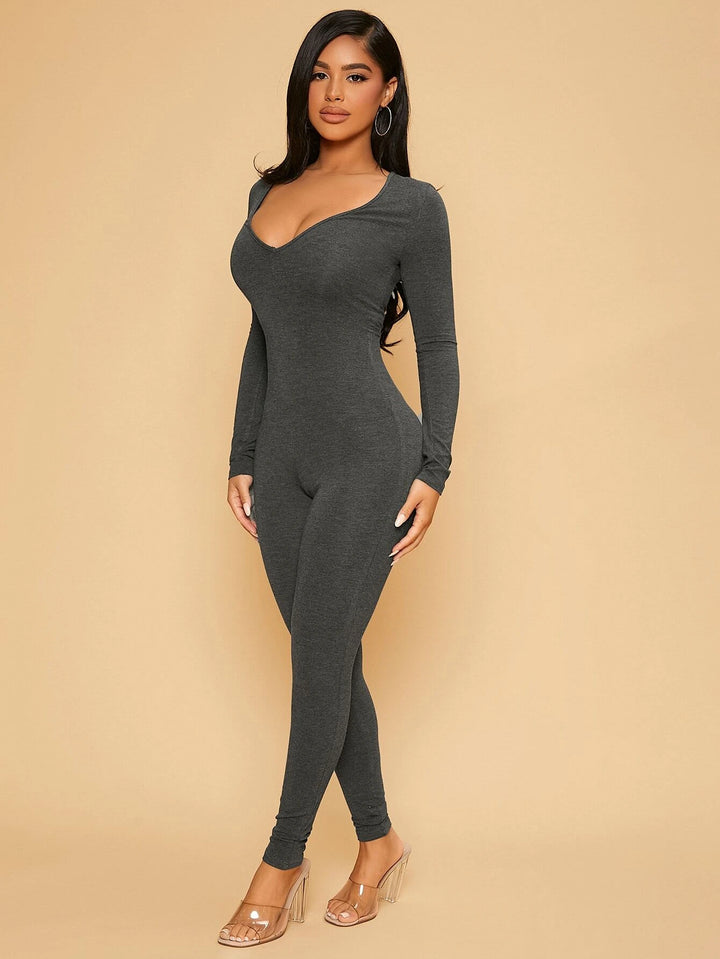 Bodyfit Solid Colored Jumpsuit